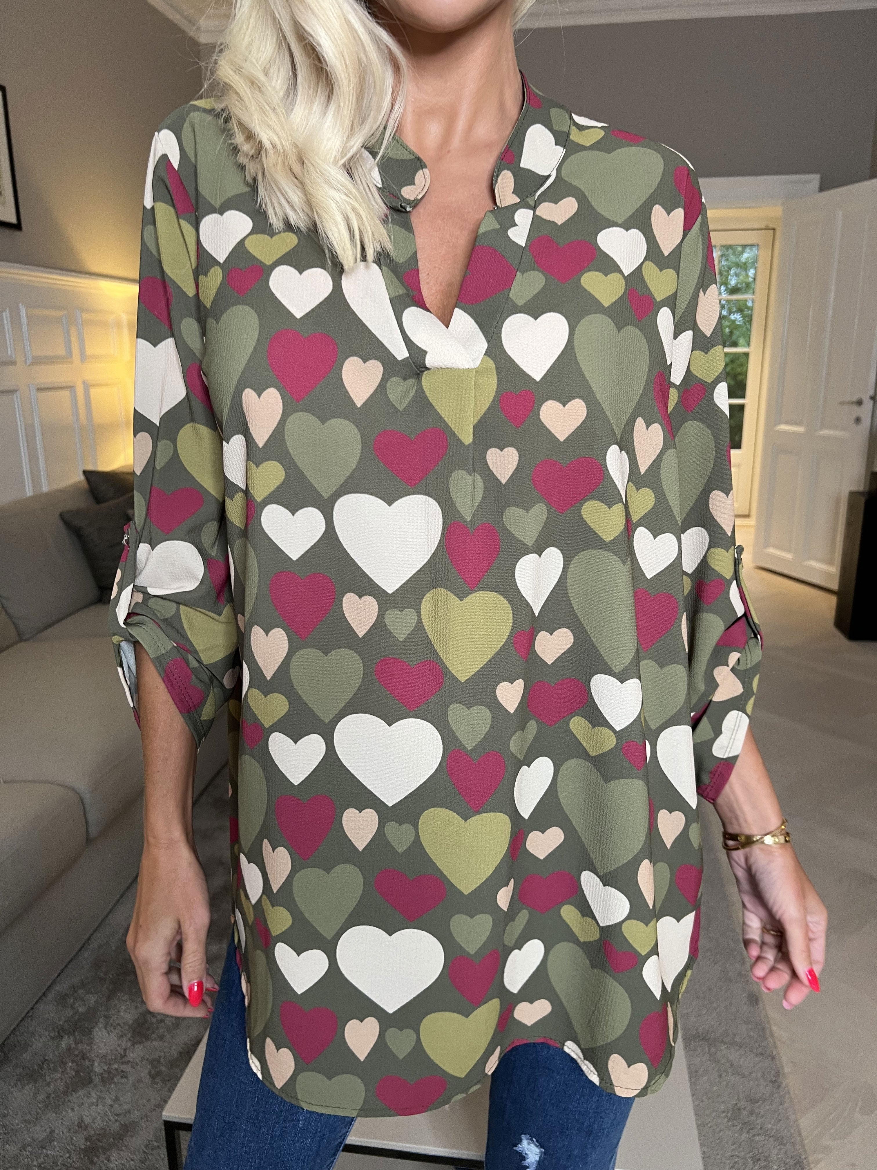 Vanesa Heart - Skjorte med mønster af hjerter